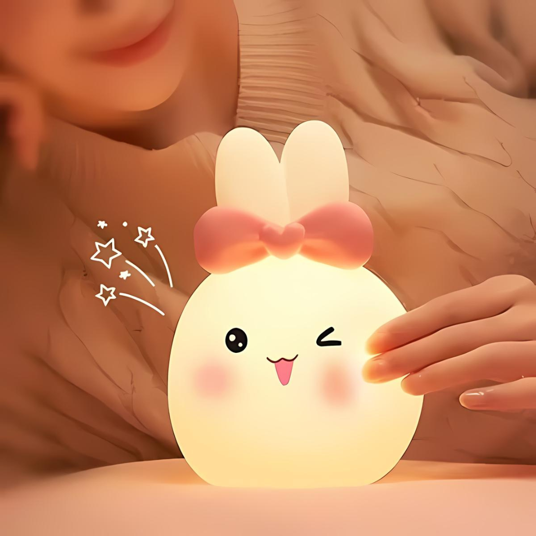 Winking Bunny Silicone Night Light - Tinyminymo