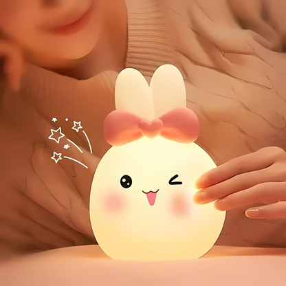 Winking Bunny Silicone Night Light - Tinyminymo