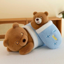 Load image into Gallery viewer, Two Winter Teddy Bear Plush Toys - Tinyminymo

