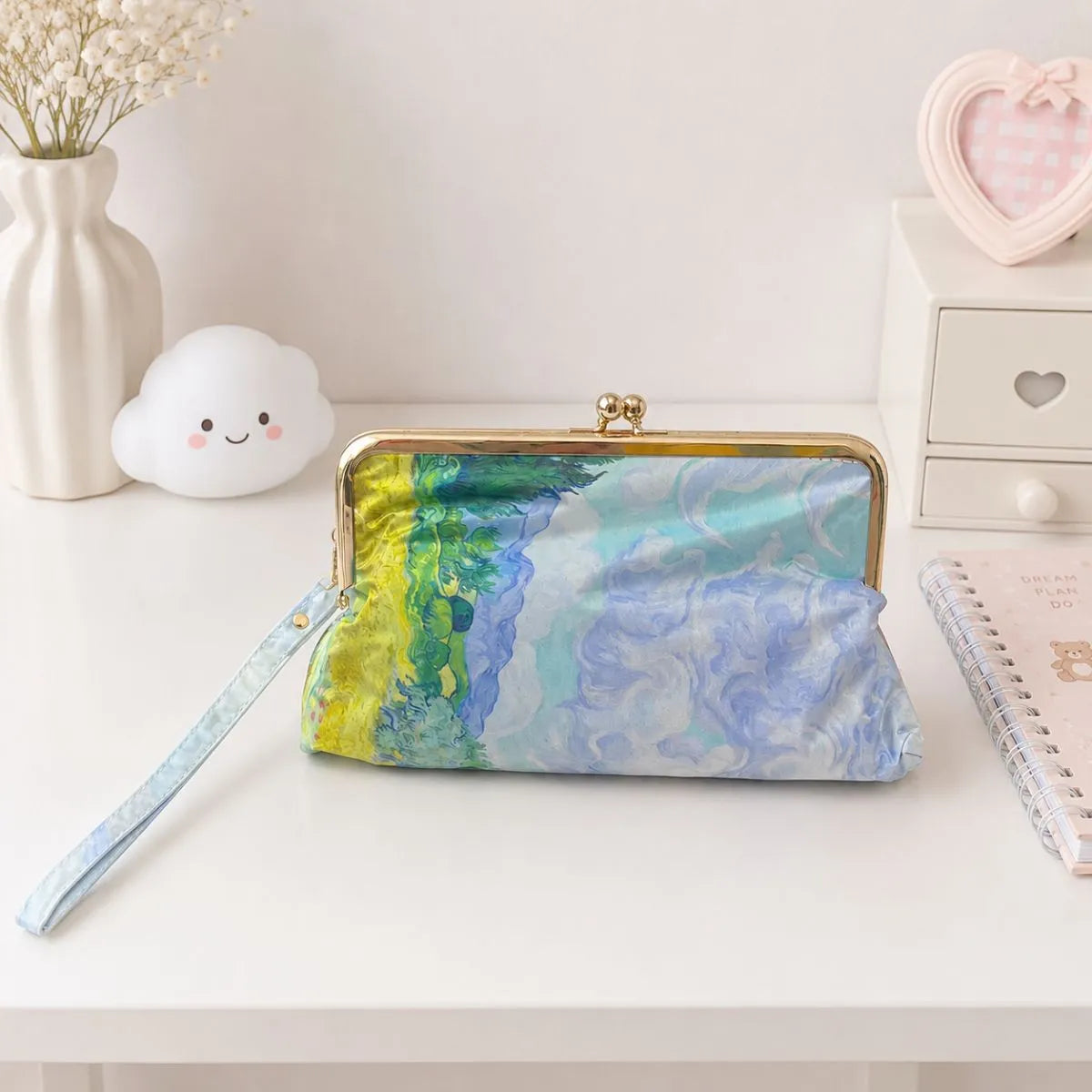 Multicolored Clutch Bag Umbrella Design with a Strap - Tinyminymo