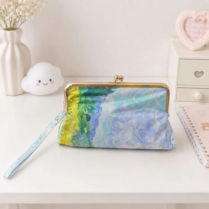 Multicolored Clutch Bag Umbrella Design with a Strap - Tinyminymo
