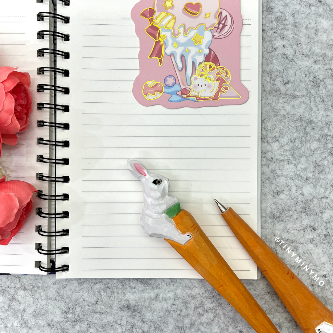 Bunny in Wooden Pen - Tinyminymo