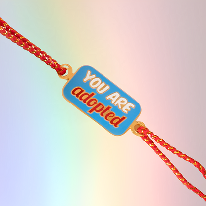 You Are Adopted Metal Rakhi - Tinyminymo 