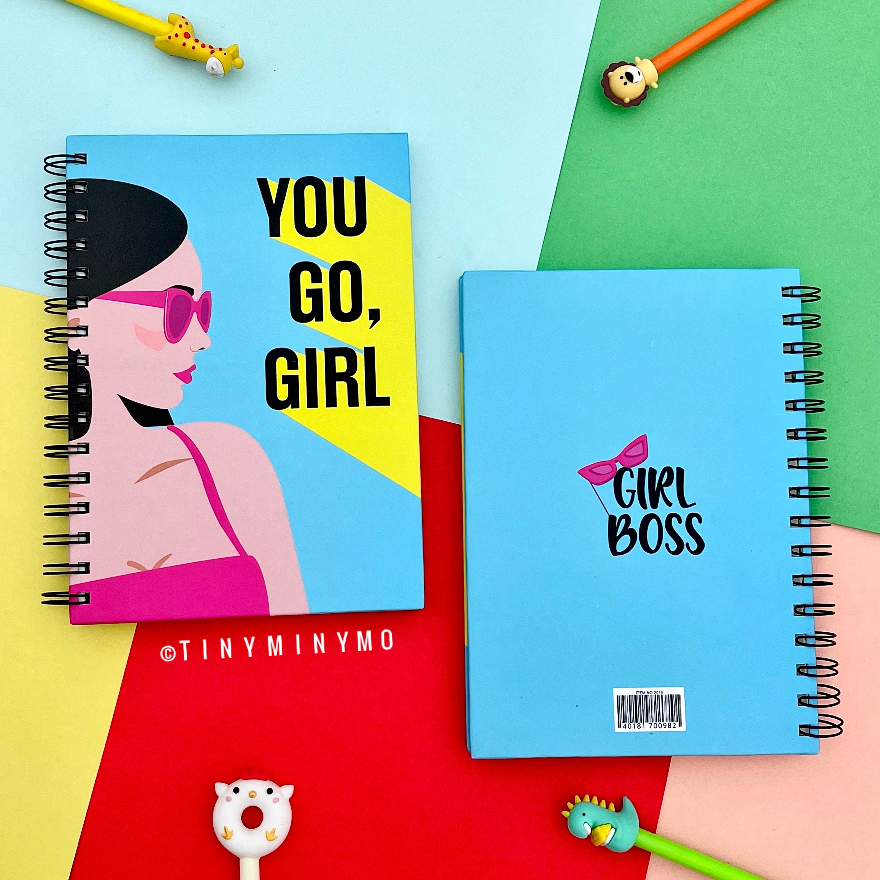 You Go Girl Spiral Notebook - Tinyminymo