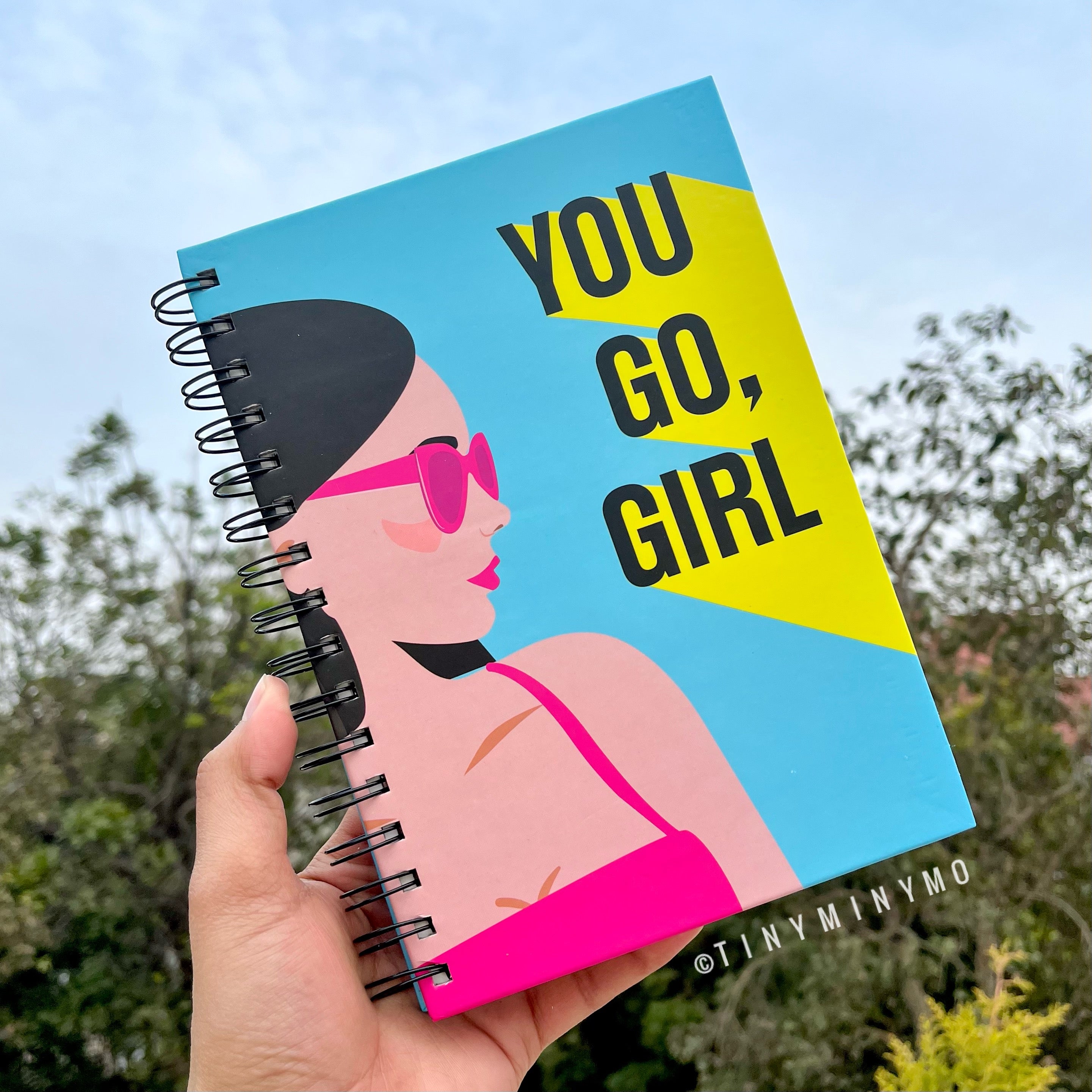 You Go Girl Spiral Notebook - Tinyminymo