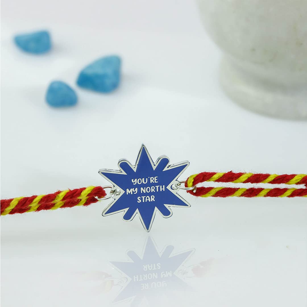You're My North Star Metal Rakhi - Tinyminymo