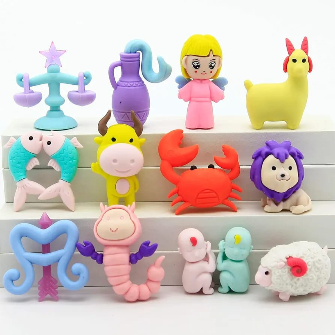 Zodiac Icon Eraser - Set of 4 - Tinyminymo