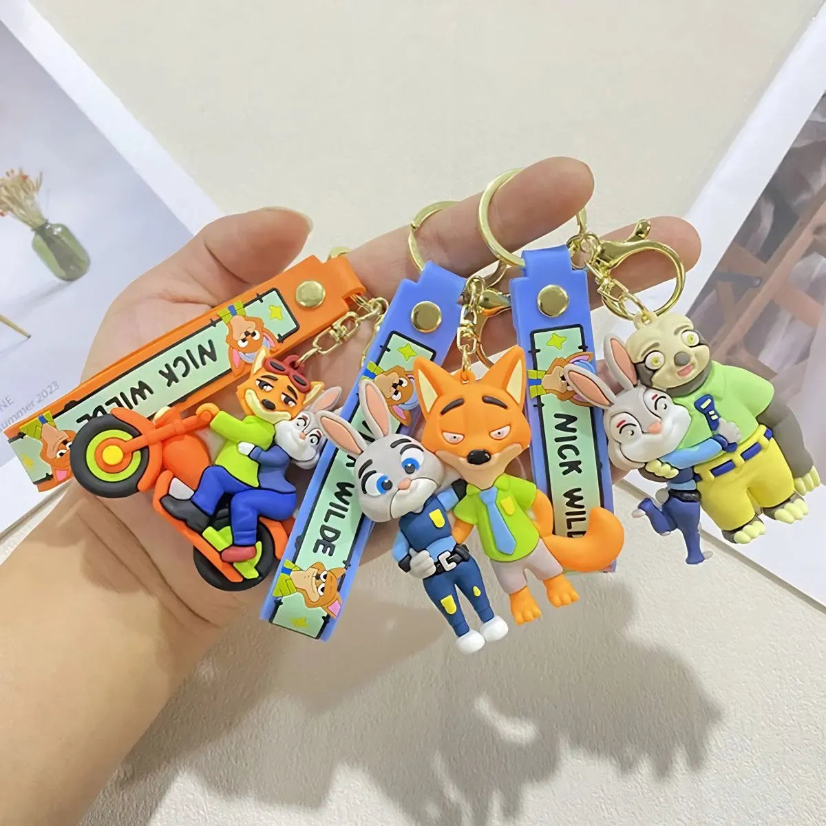 Three Designs Of Zootopia Keychains - Tinyminymo