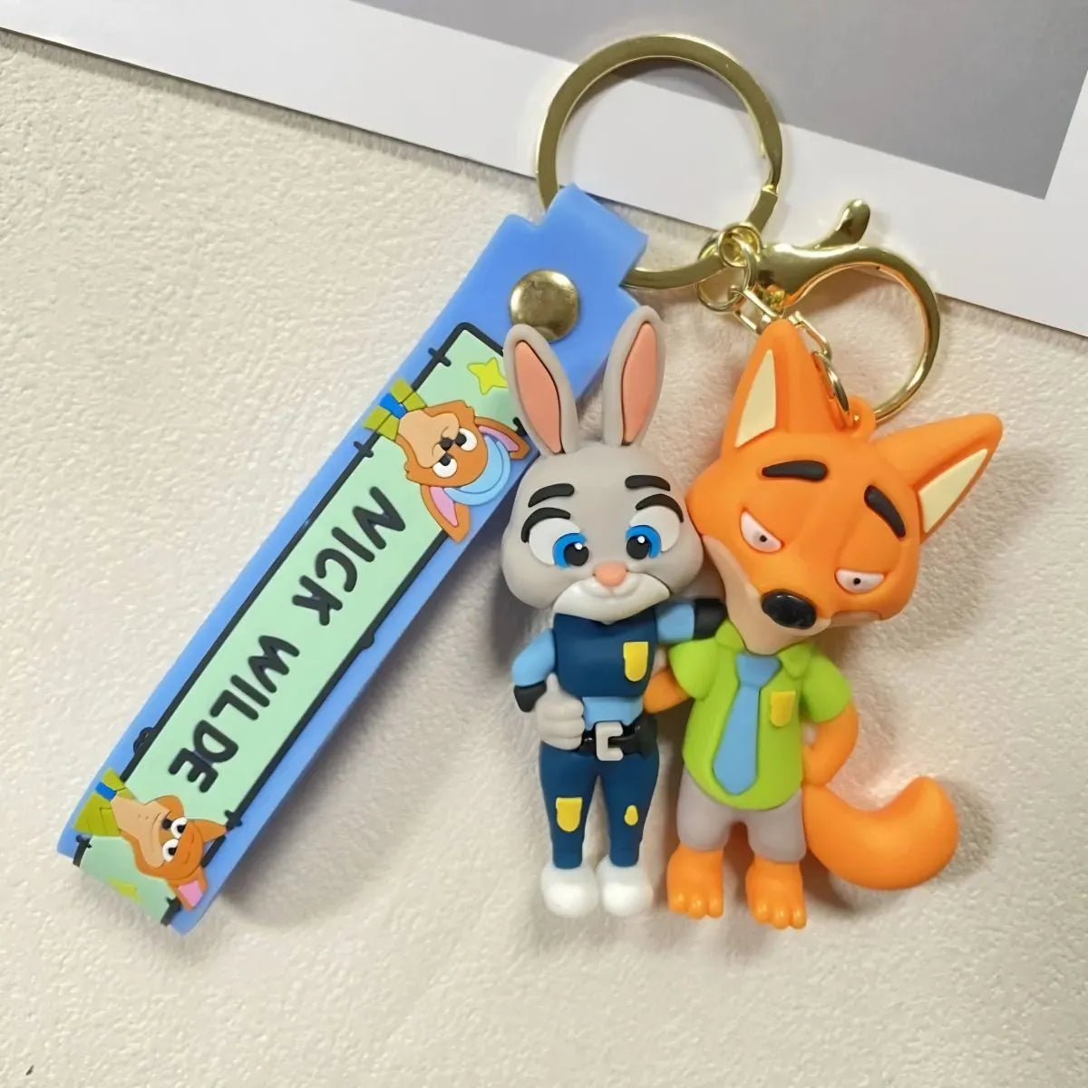 Nick is Holding Judy Design Keychain - Tinyminymo