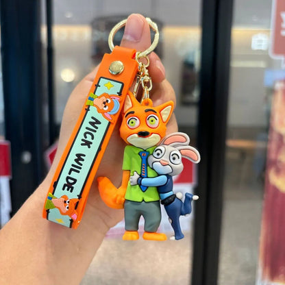 Judy Hugging Nick Design Keychain - Tinyminymo