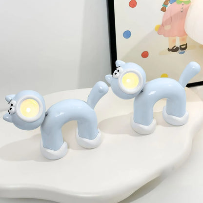 Blue Kitty Desk Lamp - Tinyminymo