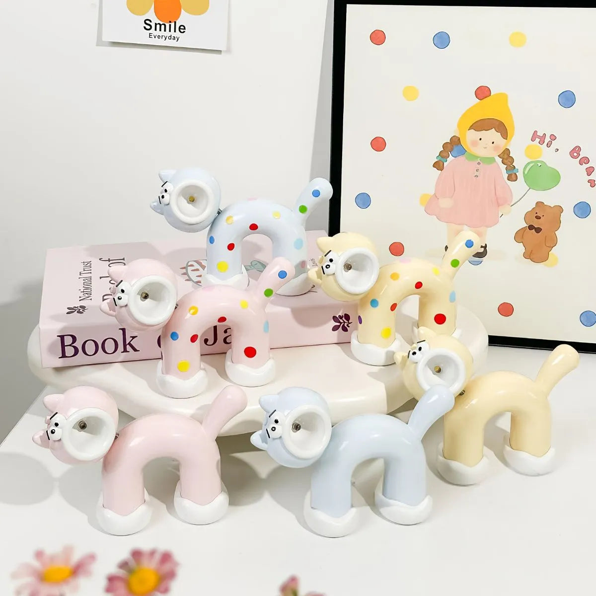 All Variants of Kitty Desk Lamps - Tinyminymo