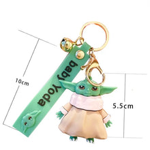 Load image into Gallery viewer, 3D Baby Yoda Keychain - Tinyminymo
