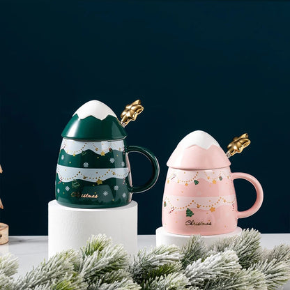 3D Christmas Tree Mug with Star Spoon - Tinyminymo