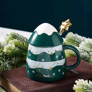 3D Christmas Tree Mug with Star Spoon - Tinyminymo
