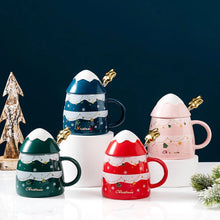 Load image into Gallery viewer, 3D Christmas Tree Mug with Star Spoon - Tinyminymo
