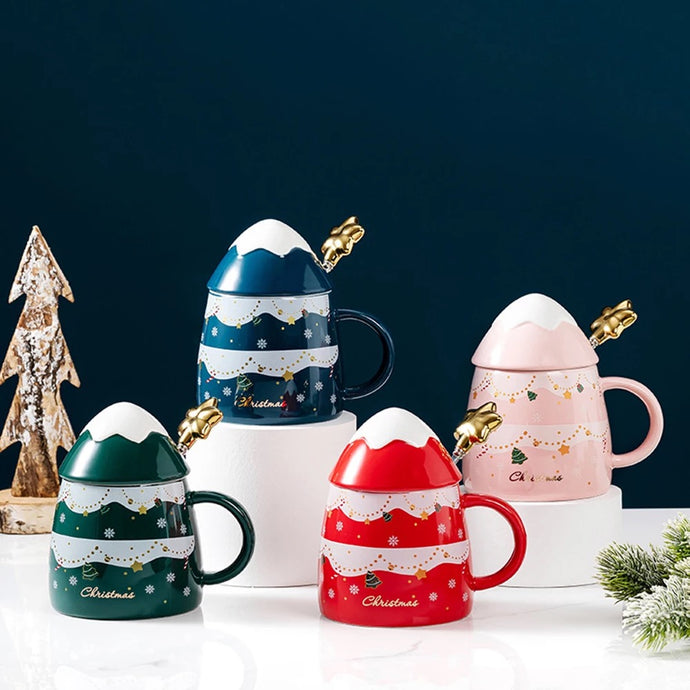 3D Christmas Tree Mug with Star Spoon - Tinyminymo