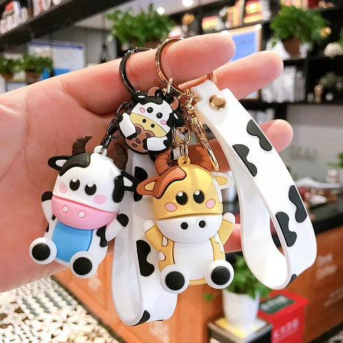 3D Cow Keychain - Tinyminymo
