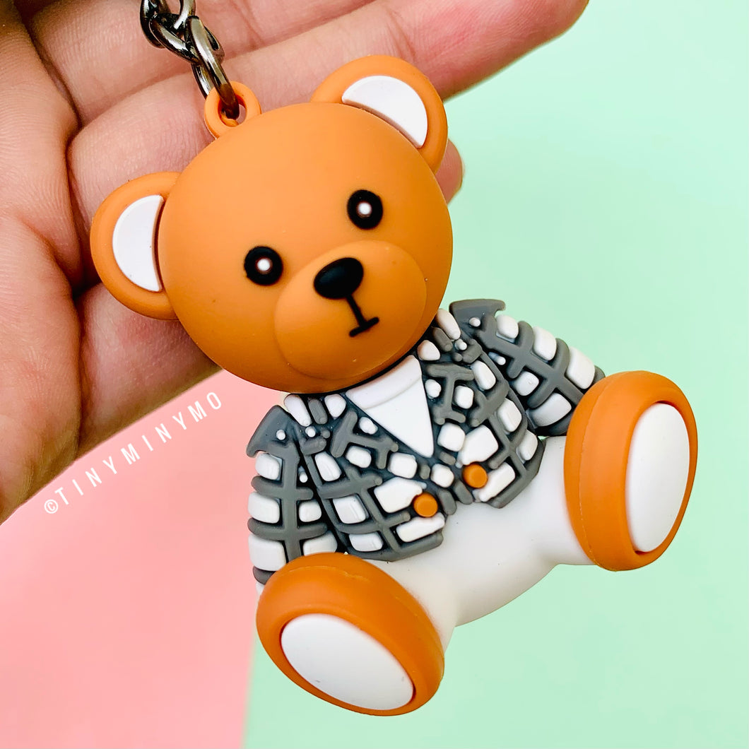 3D Luxury Bear Keychain - Tinyminymo