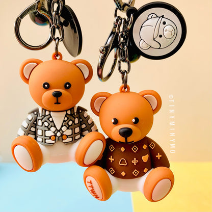 3D Luxury Bear Keychain - Tinyminymo