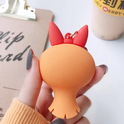 3D Powerpuff Girls Keychain, Blossom from the Back - Tinyminymo