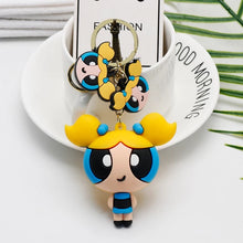 Load image into Gallery viewer, 3D Powerpuff Girls Keychain - Tinyminymo
