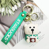 3D Starbucks Coffee Bear Keychain