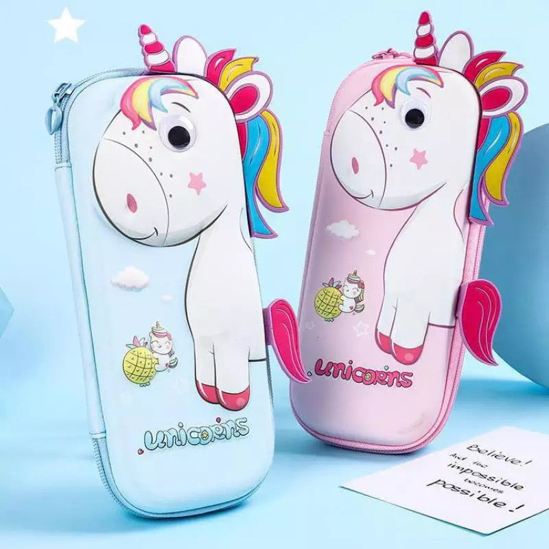 3D Unicorn Eva Pencil Case - Tinyminymo