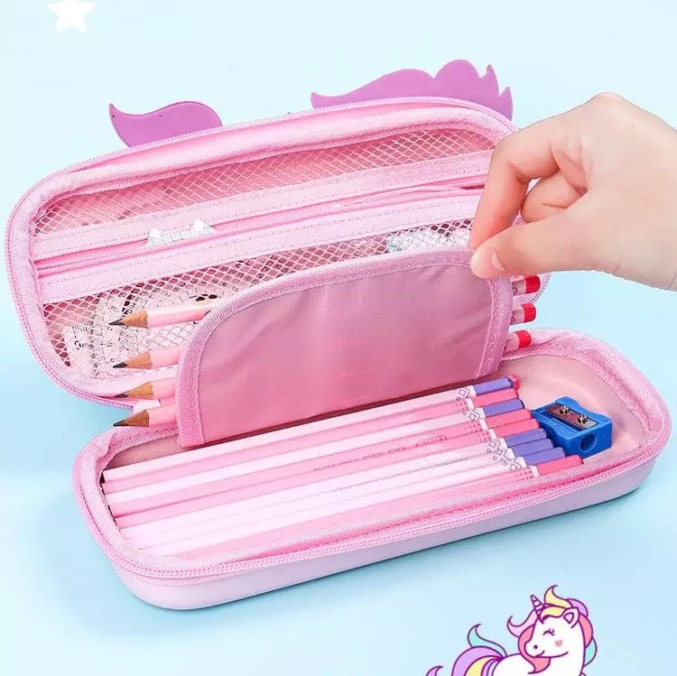 3D Unicorn Eva Pencil Case - Tinyminymo