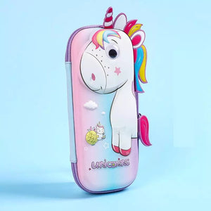 3D Unicorn Eva Pencil Case - Tinyminymo