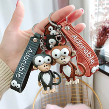 Load image into Gallery viewer, Adorable 3D Monkey Keychain - Tinyminymo
