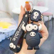 Adorable Elephant and Bull 3D Keychain - Tinyminymo