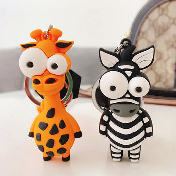Giraffe Small Keychain VANCA CRAFT-Collectible Cute Mascot Made in Japan