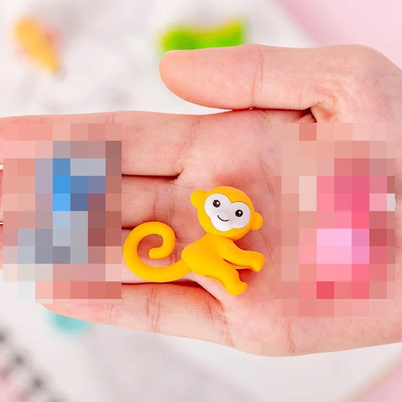 Adorable Monkey Eraser and Pencil Topper - Tinyminymo