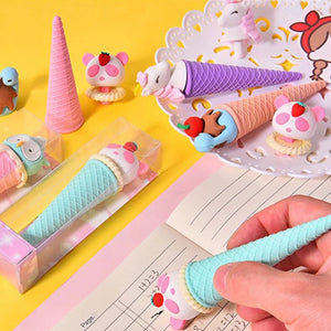 Animal Ice-Cream Eraser - Tinyminymo