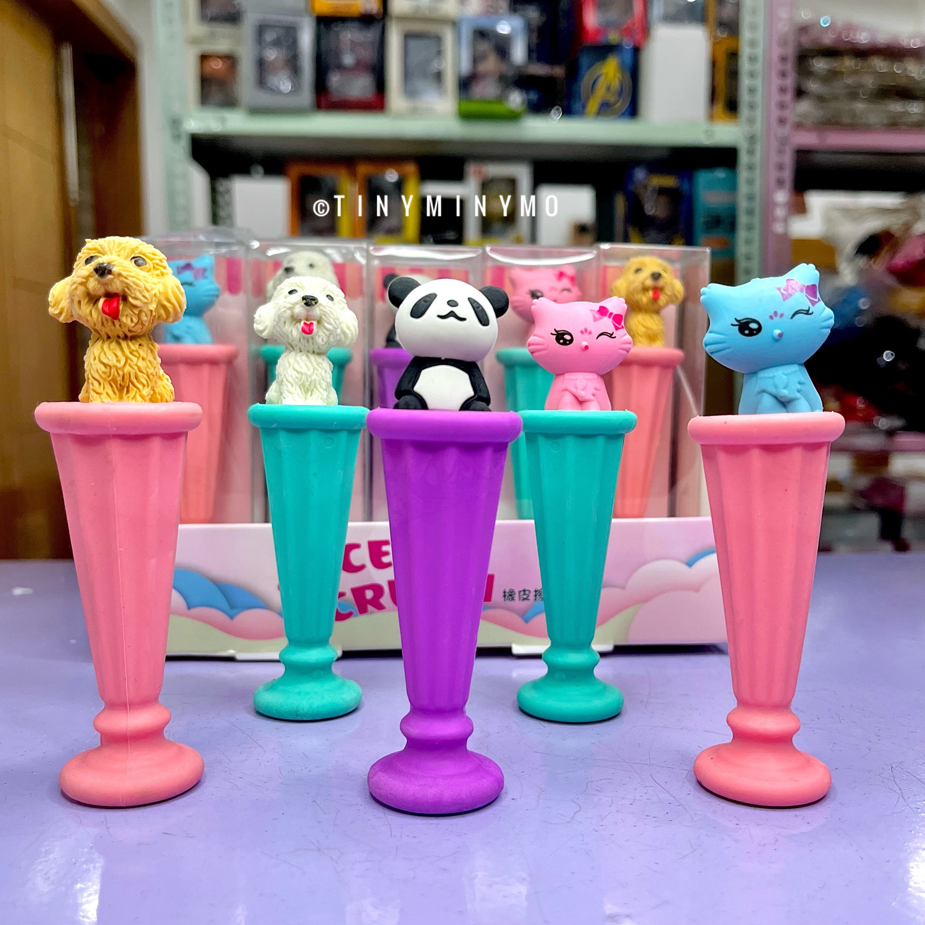 Animal Sundae Eraser - Tinyminymo