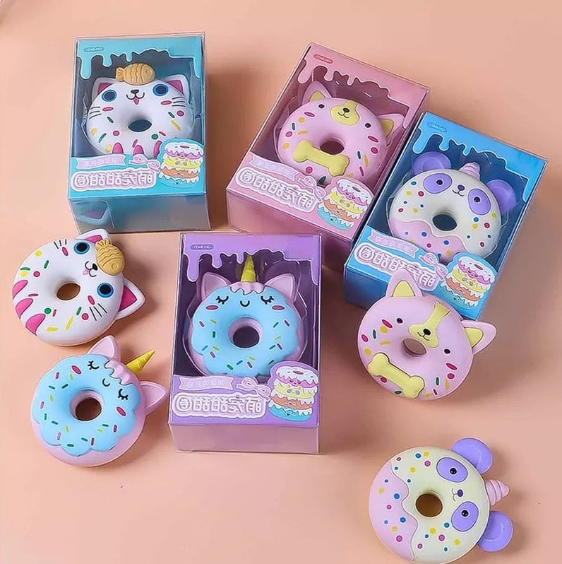 Animal Donut Eraser - Tinyminymo