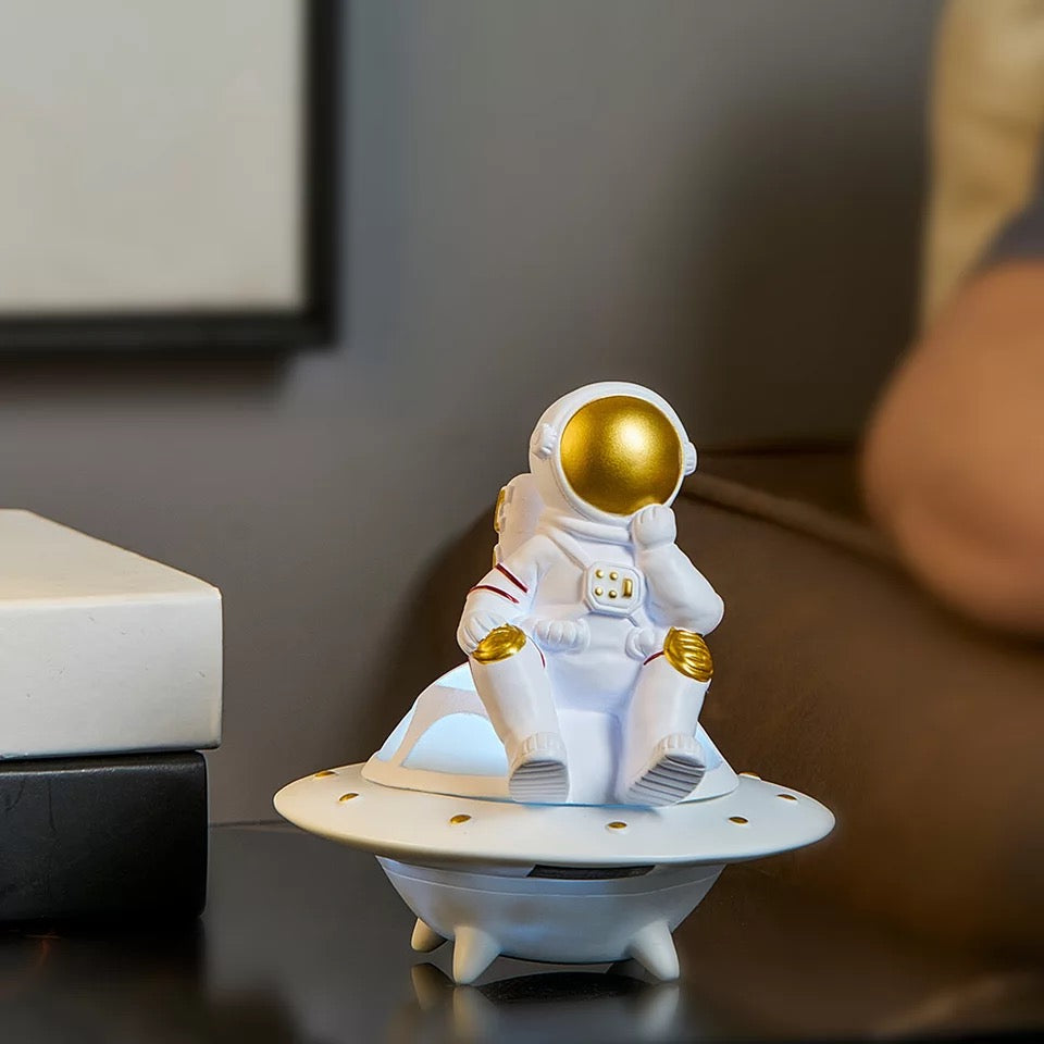 Astronaut on Luminous UFO Wireless Speaker - Tinyminymo