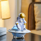 Astronaut on Luminous UFO Wireless Speaker