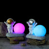 Astronaut with Moon - Color Changing Lamp