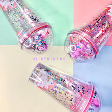Load image into Gallery viewer, Glitter Unicorn Sipper - TinyMinyMo
