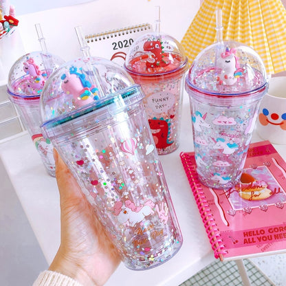Glitter Unicorn Sipper - TinyMinyMo