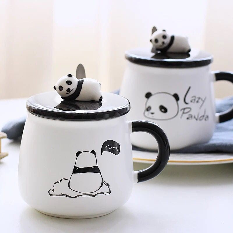 Panda Coffee Mug with Spoon