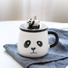 Load image into Gallery viewer, Panda Coffee Mug with Spoon
