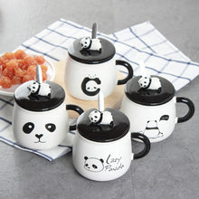 Load image into Gallery viewer, Panda Coffee Mug with Spoon
