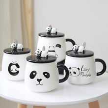 Load image into Gallery viewer, Panda Coffee Mug with Spoon
