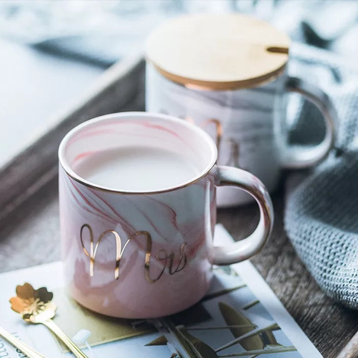 Mr and Mrs Marble Mugs - Tinyminymo
