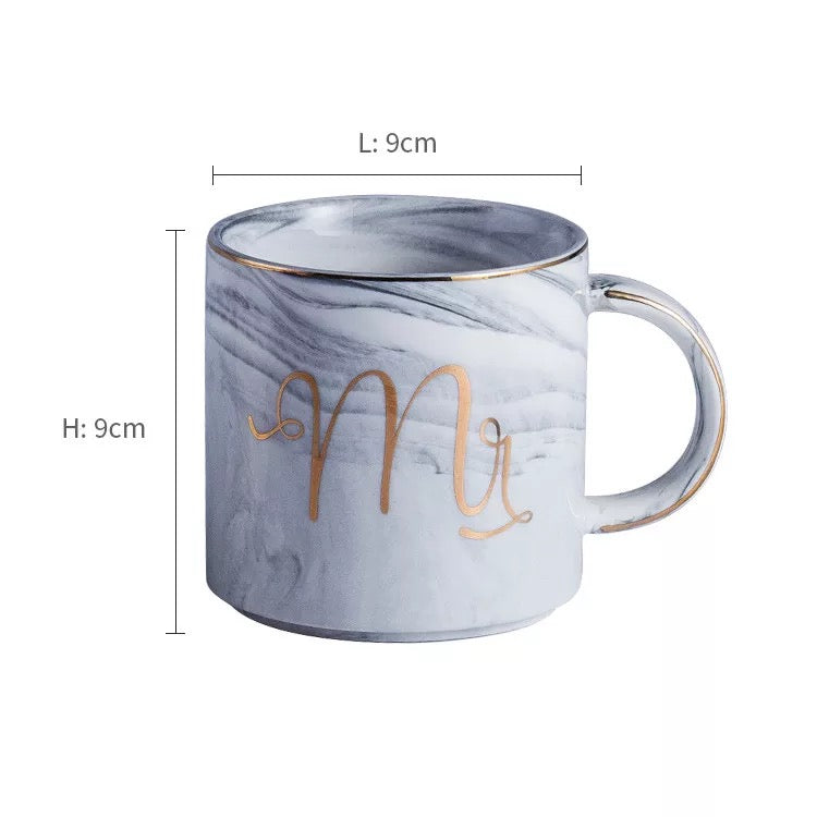 Mr and Mrs Marble Mugs - Tinyminymo