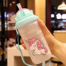 Load image into Gallery viewer, Kids Unicorn Sipper Bottle
