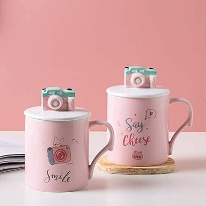 Camera Mug with 3D Lid and Spoon - Tinyminymo